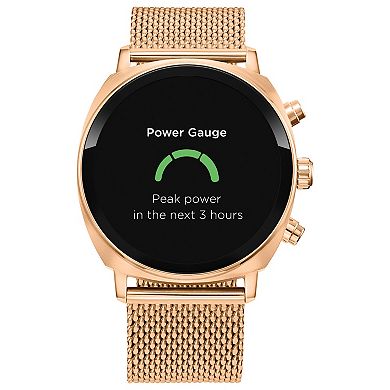Citizen CZ Smart 41mm Rose Gold Casual Smartwatch with Stainless Steel Mesh Bracelet