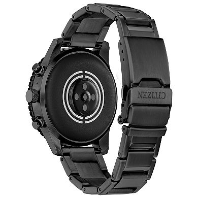 Citizen CZ Smart Touchscreen Unisex Black Stainless Steel Sport Smart Watch - MX1017-50X