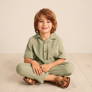 Kids 4-12 Little Co. by Lauren Conrad Organic Cotton Button-Up Shirt