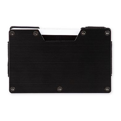Men's Exact Fit RFID-Blocking Hardside Expandable Card Case Wallet with Money Clip