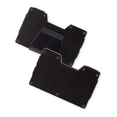 Men's Exact Fit RFID-Blocking Hardside Expandable Card Case Wallet with Money Clip