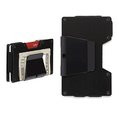 Men's Exact Fit RFID-Blocking Hardside Expandable Card Case Wallet with Money Clip