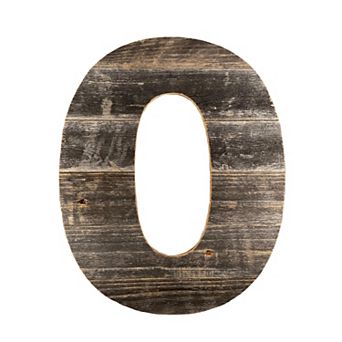Rustic Large 16 in Decorative Monogram Wood Number