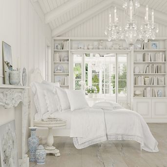 Five Queens Court Sloane Lace Trim Quilt or Quilted Sham