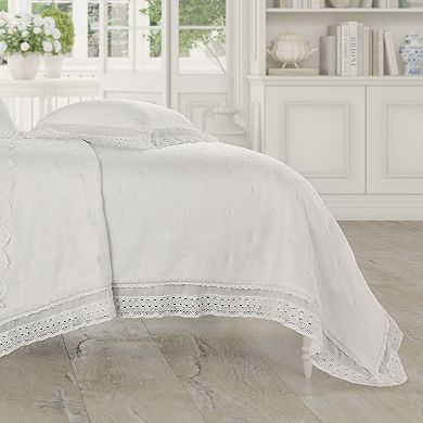 Five Queens Court Sloane Lace Trim Quilt or Quilted Sham