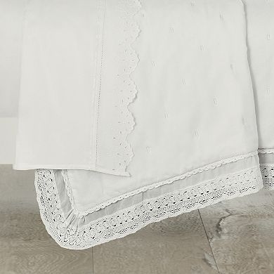 Five Queens Court Sloane Lace Trim Quilt or Quilted Sham
