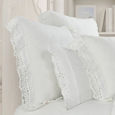 Five Queens Court Sloane Lace Trim Quilt or Quilted Sham