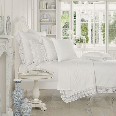 Five Queens Court Sloane Lace Trim Quilt or Quilted Sham