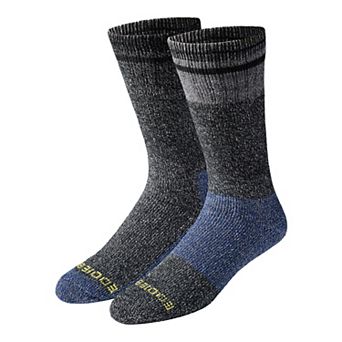 Men's Eddie Bauer Brushed Charcoal Thermal Crew Socks 2-pack