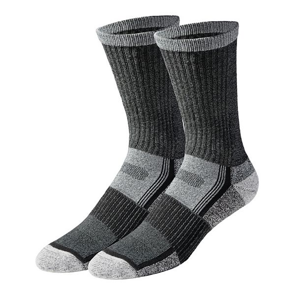 Men's Eddie Bauer Mid Weight Merino Crew Socks 2pack