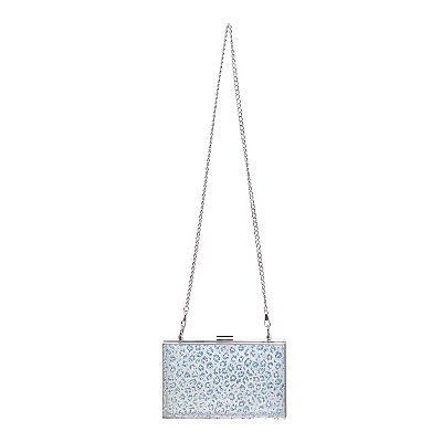 ☆Kashiko Leopard Print Shoulder Bag Blue Gray☆最低価格 Vera Shoulder bag | Leopard-print pony-style leather