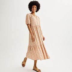 Women's Sonoma Goods For Life® Ruffle Sleeve Smocked Maxi Dress