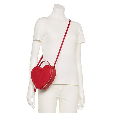 LC Lauren Conrad Love Heart-Shaped Crossbody Bag