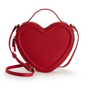 LC Lauren Conrad Love Heart-Shaped Crossbody Bag