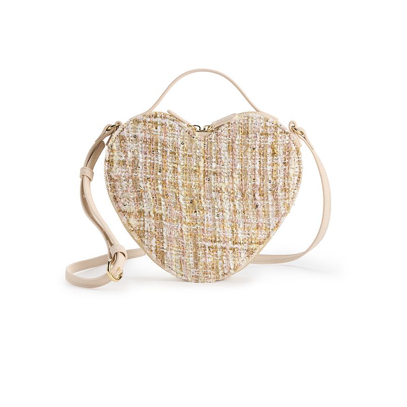 LC Lauren Conrad Love Heart-Shaped Crossbody Bag