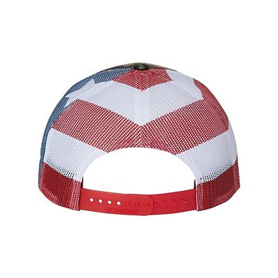 Richardson Printed Mesh-Back Trucker Cap