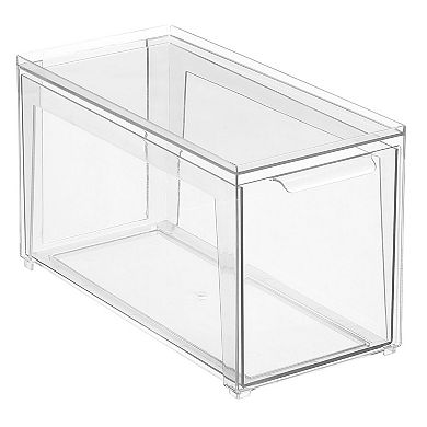 mDesign 14" x 7" x 8" Plastic Stackable Bathroom Storage Organizer with Drawer