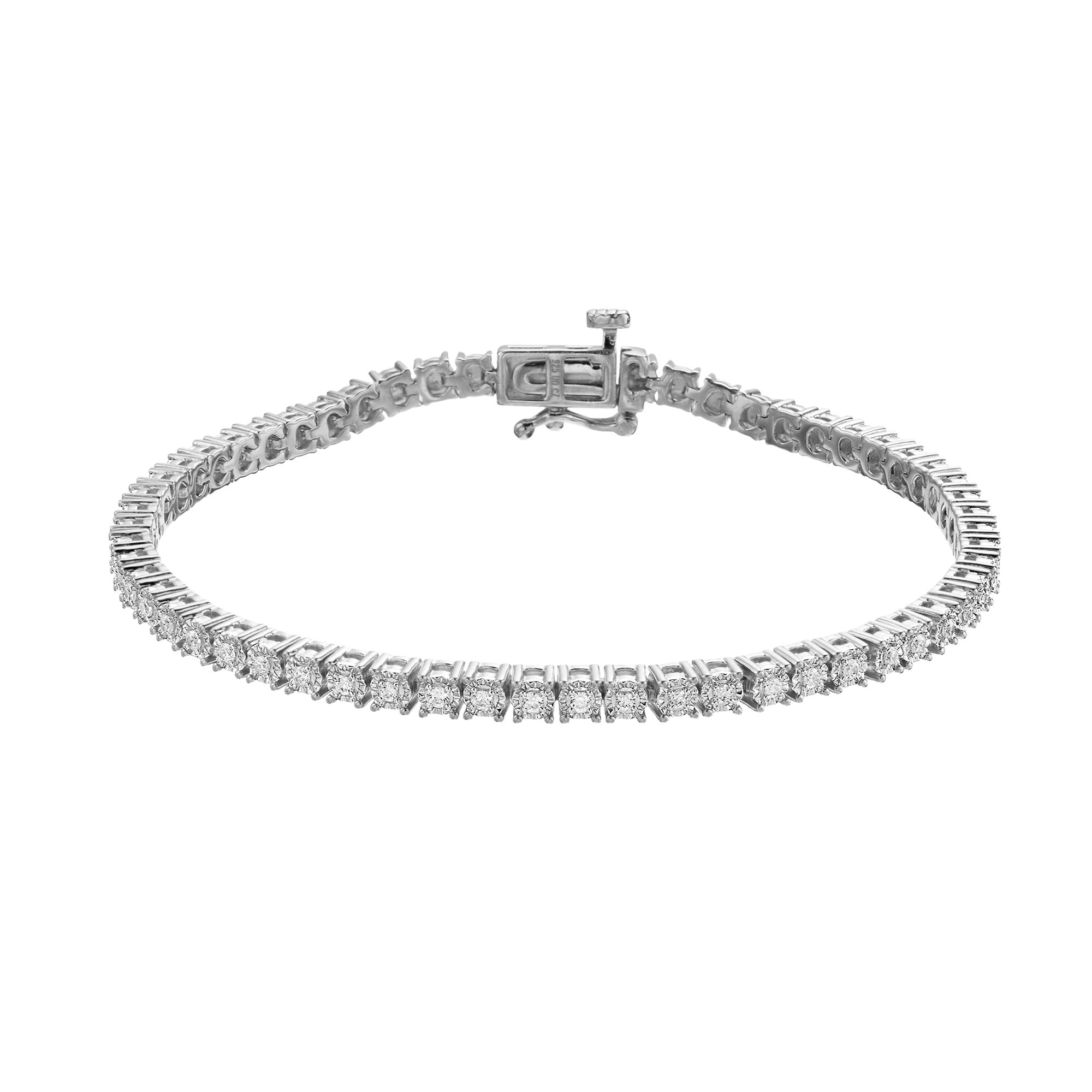 Diamond Brilliance 1/4 Carat T.W. Lab-Created Diamond Tennis Bracelet, Wom