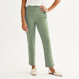 Women's Nine West Pull-On Straight Ankle Pants