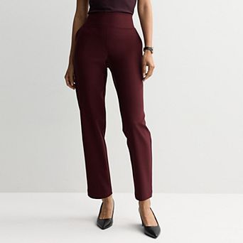 Women's Nine West Pull-On Straight Ankle Pants