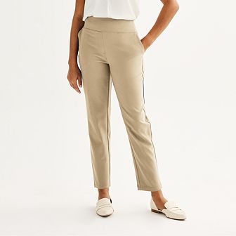Women's Nine West Pull-On Straight Ankle Pants
