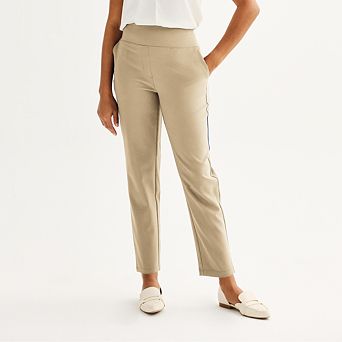 Women's Nine West Pull-On Straight Ankle Pants