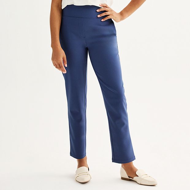 Women's Nine West Pull-On Straight Ankle Pants