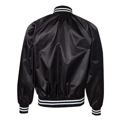 Augusta Sportswear Satin Baseball Jacket Ed Trim