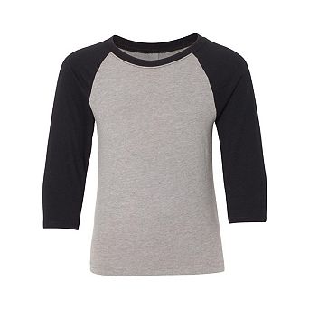 Next Level Youth Cvc Three-quarter Sleeve Raglan T-shirt