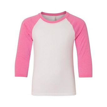 Next Level Youth Cvc Three-quarter Sleeve Raglan T-shirt