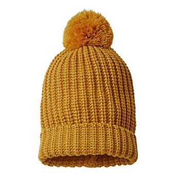 Richardson Chunky Cable With Cuff & Pom Beanie