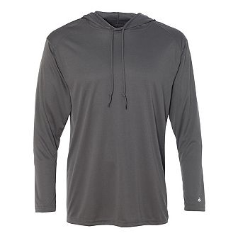Badger B-Core Hooded Long Sleeve T-Shirt