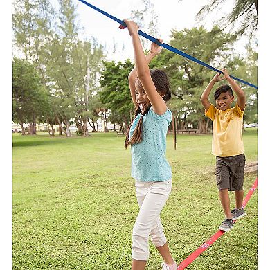 50'L Slackline Balancing Training Line Challenge for Kids with Carrying Bag
