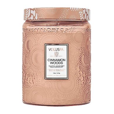 Cinnamon Woods Glass Jar Candle