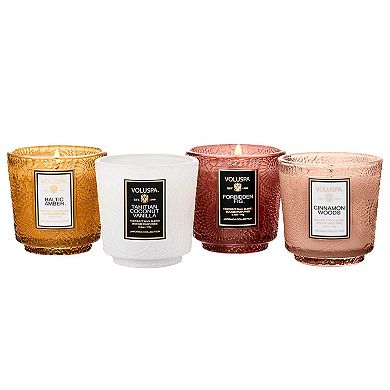 Metallic Glow Pedestal Candle Gift Set