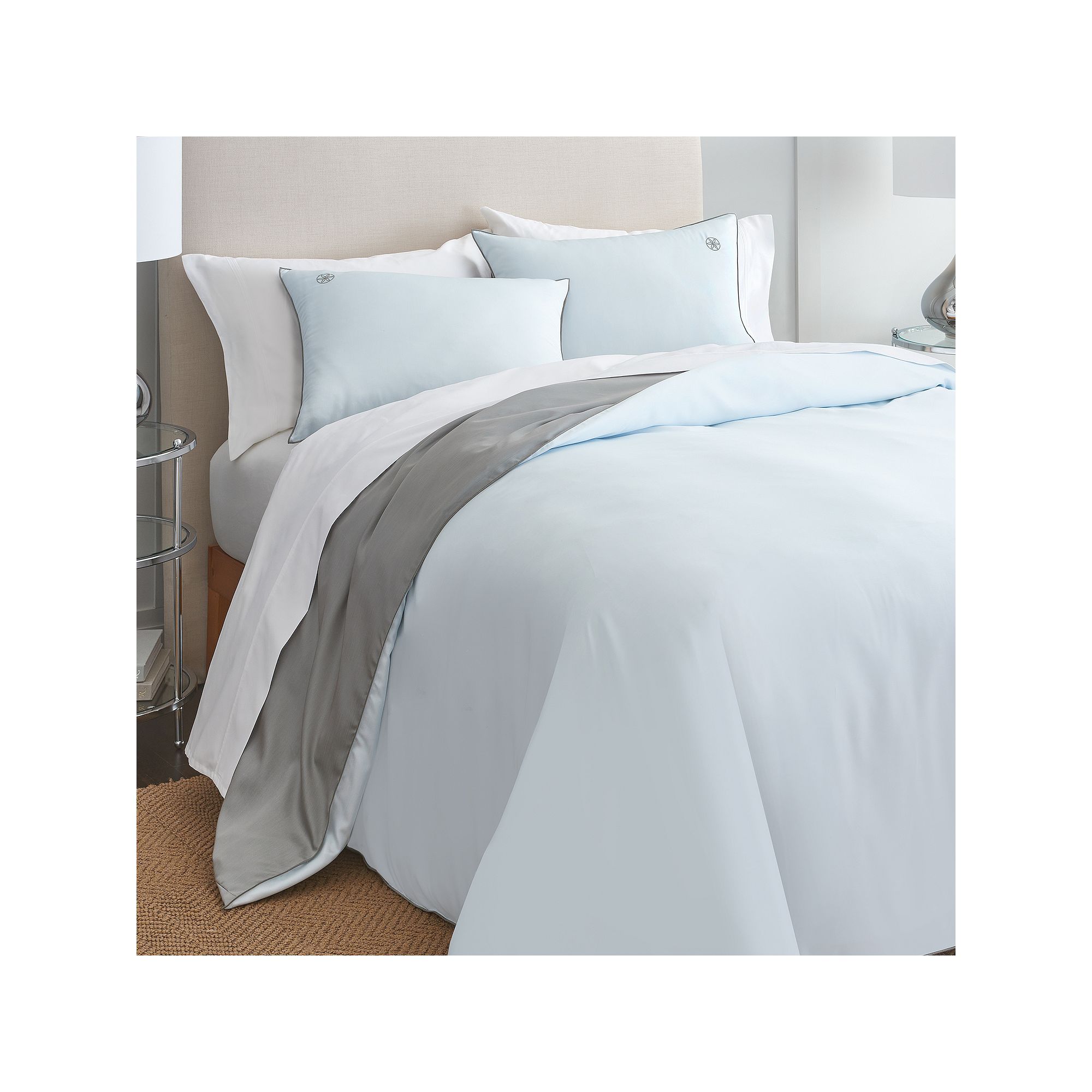Gaiam Relax Soft Reversible Comforter, Blue Gray