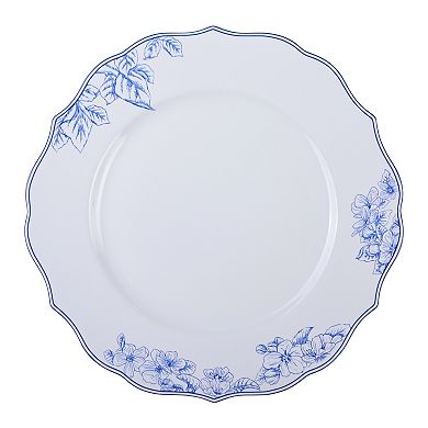 222 Fifth Hudson Valley Blue Decal 12-pc. Dinnerware Set