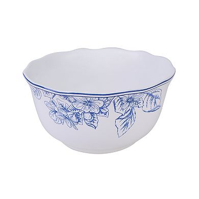 222 Fifth Hudson Valley Blue Decal 12-pc. Dinnerware Set