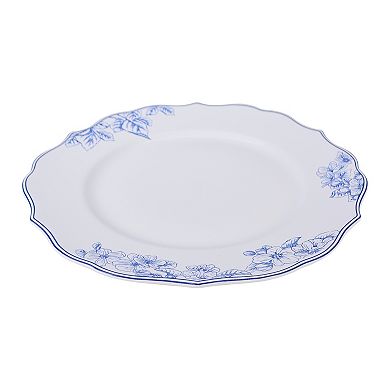 222 Fifth Hudson Valley Blue Decal 12-pc. Dinnerware Set