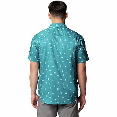 Big & Tall Columbia Utilizer Print Short Sleeve Woven Button-Down Shirt