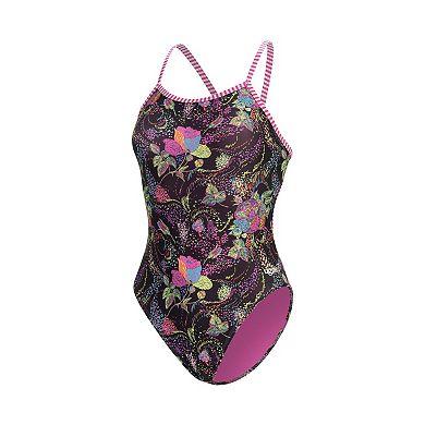 Women's Little Dolfin Uglies Tapestry String Back One-Piece Swimsuit