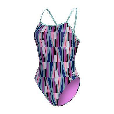 Women's Little Dolfin Uglies Walk the Line String Back One-Piece Swimsuit