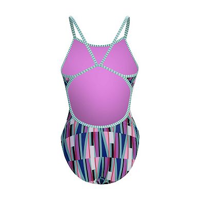 Women's Little Dolfin Uglies Walk the Line String Back One-Piece Swimsuit