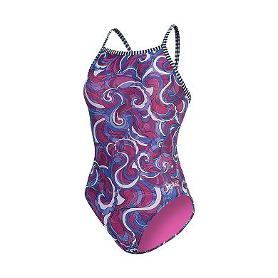 Women's Little Dolfin Uglies Mirage Cutout Back One-Piece Swimsuit