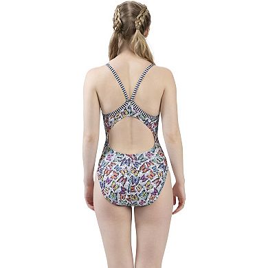 Women's Little Dolfin Uglies Fly Away Cutout Back One-Piece Swimsuit