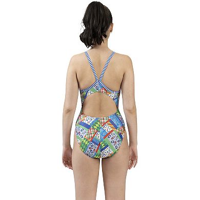 Women's Little Dolfin Uglies Snow Day Cutout Back One-Piece Swimsuit