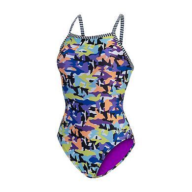 Women's Little Dolfin Uglies Delta Cutout Back One-Piece Swimsuit