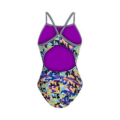 Women's Little Dolfin Uglies Delta Cutout Back One-Piece Swimsuit