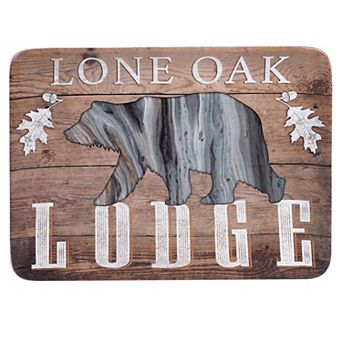 Certified International Fluidity Lodge Lone Oak Lodge Rectangle Platter