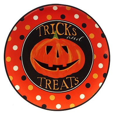 Certified International Spooky Halloween 4-piece Dessert Plate Set